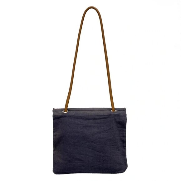 HERMES Aline MM - Navy Red Brown Canvas Veau Swift C Shoulder Bag - Picture 3 of 14
